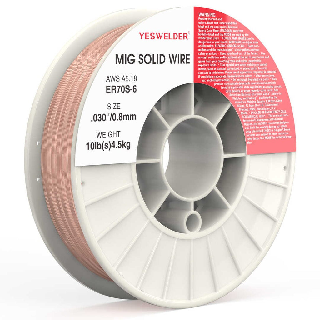 MIG Solid Welding Wire, ER70S-6 .030-Inch on 10-Pound Spool