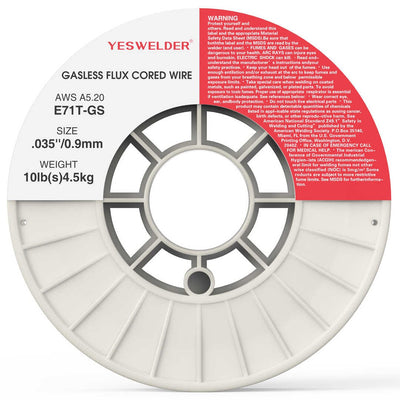 E71T-GS/10LB-0.9  .035" 10LB Spool Gasless Flux Core MIG Welding Wire