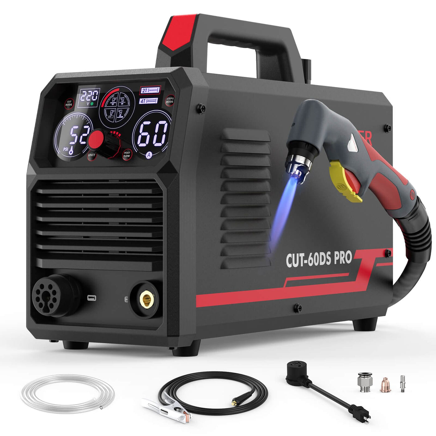 Non-Touch Pilot Arc, Digital Display Plasma Cutter Hardware > Tools > Welders & Plasma Cutters YesWelder CUT-60DS-PRO 