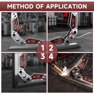 Adjustable Magnetic Welding Holder with Angle Scale – 48lbs / 77lbs 