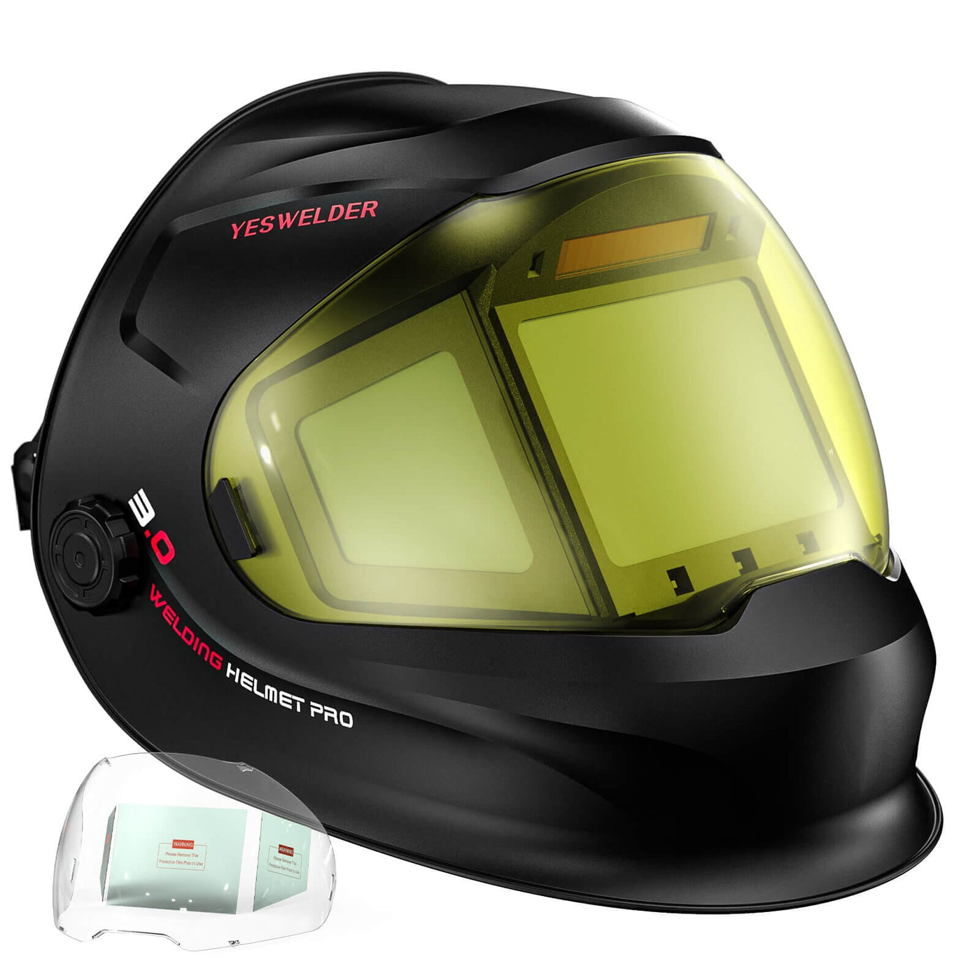 BW-10MAXTRI Intelligent Auto-Darkening Welding Helmet with 180° Panoramic View