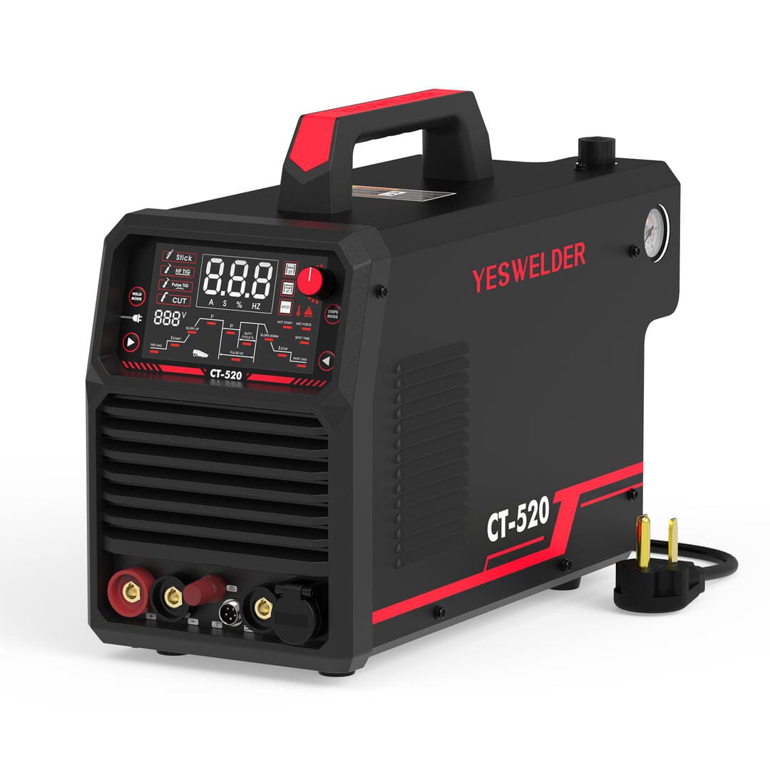 CT-520 Welder & Plasma Cutter | HF TIG, Pulse TIG, Stick, CUT | 200A M ...