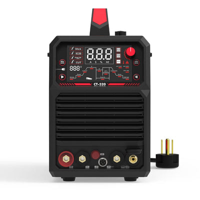CT-520 5-in-1 Combo Welder & Plasma Cutter | MIG, HF TIG, Pulse TIG, Stick, CUT | 200A Multi-Process Welding Machine