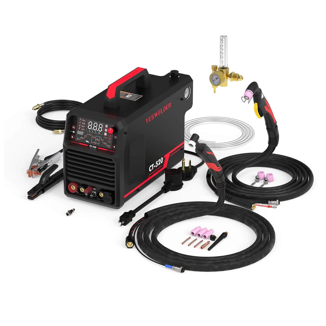 CT-520 Welder & Plasma Cutter | HF TIG, Pulse TIG, Stick, CUT