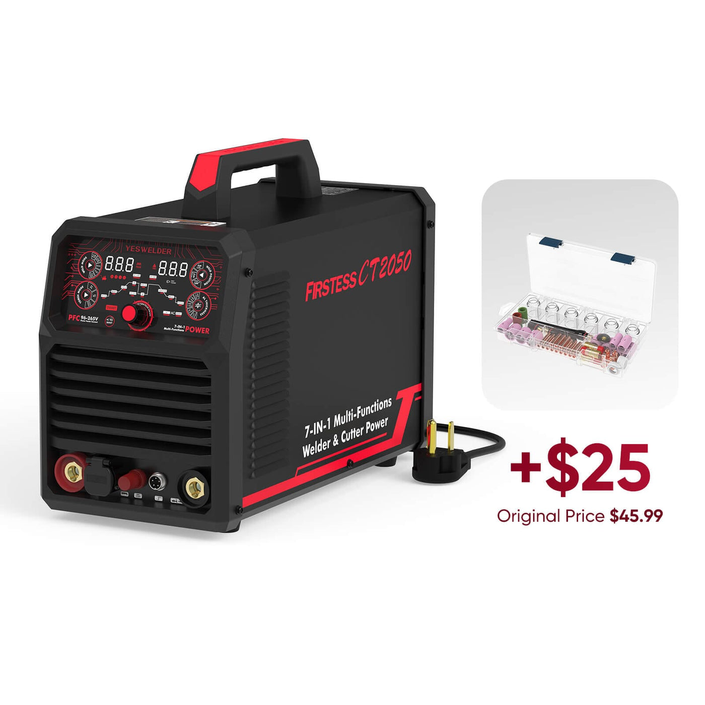 FIRSTESS CT2050 Powerful 7-in-1 Welder & Cutter Hardware > Tools > Welders & Plasma Cutters YesWelder Welder+Welder+TIG Kits (+25USD) 