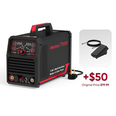 FIRSTESS CT2050 Powerful 7-in-1 Welder & Cutter Hardware > Tools > Welders & Plasma Cutters YesWelder Welder+Foot Pedal Only 1330USD 