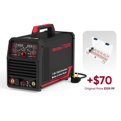 FIRSTESS CT2050 Powerful 7-in-1 Welder & Cutter Hardware > Tools > Welders & Plasma Cutters YesWelder Welder+Cutting Consumables（+70USD） 
