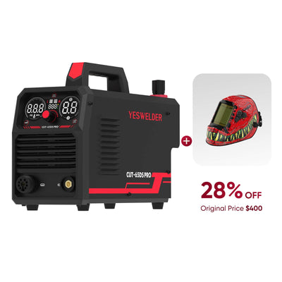 CUT-65DS-PRO Non-HF Non-Touch Pilot Arc Plasma Cutter + helmet