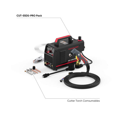 CUT-55DS-PRO Digital Display Non-HF Non-Touch Pilot Arc Plasma Cutter Hardware > Tools > Welders & Plasma Cutters YesWelder Cutter+Combo Bundle｜ Only $240.80 (Save $109.20) 