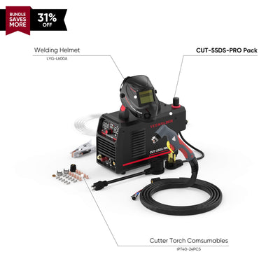 CUT-55DS-PRO Digital Display Non-HF Non-Touch Pilot Arc Plasma Cutter Hardware > Tools > Welders & Plasma Cutters YesWelder Cutter+Promo Bundle｜ Only $265.99 (Save $124.00) 