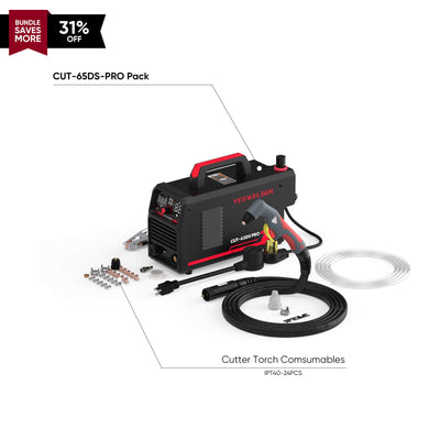 CUT-65DS-PRO Non-HF Non-Touch Pilot Arc Plasma Cutter Hardware > Tools > Welders & Plasma Cutters YesWelder Cutter+Combo Bundle｜ Only $261.79 (Save $118.20) 