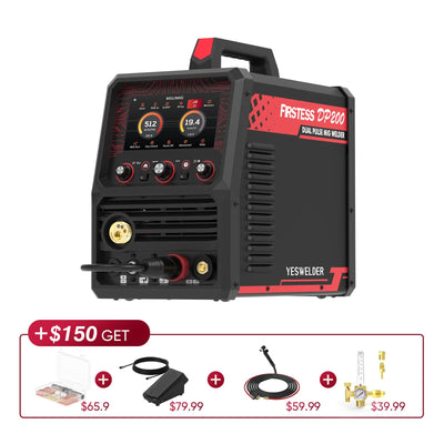 Firstess DP200-KS Multi-Process DualPulse™ MIG Welder Hardware > Tools > Welders & Plasma Cutters YesWelder Welder+Combo 