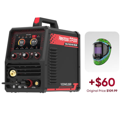 DP200 dual pulse Welder + helmet