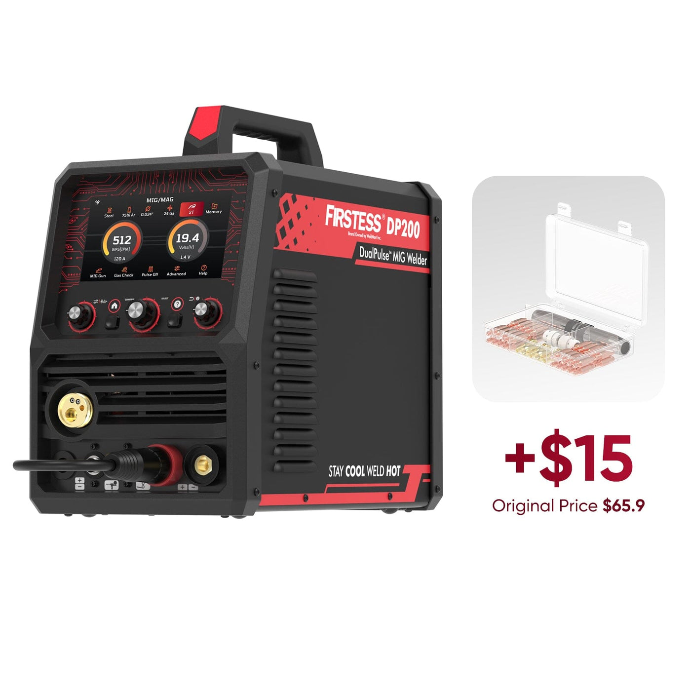 DP200 Welder+MIG Torch kits
