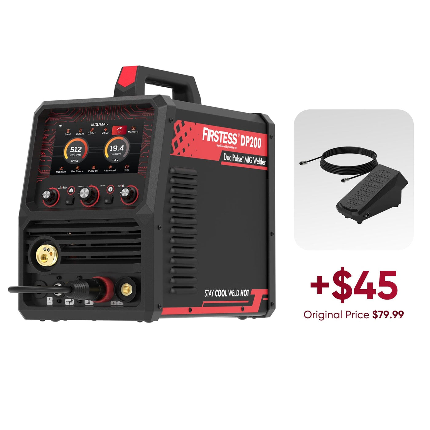 DP200 Welder +foot pedal