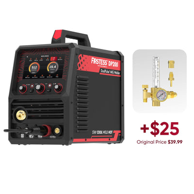 Firstess DP200 Multi-Process MIG Welder Hardware > Tools > Welders & Plasma Cutters YesWelder Welder+Regulator (+25USD) 