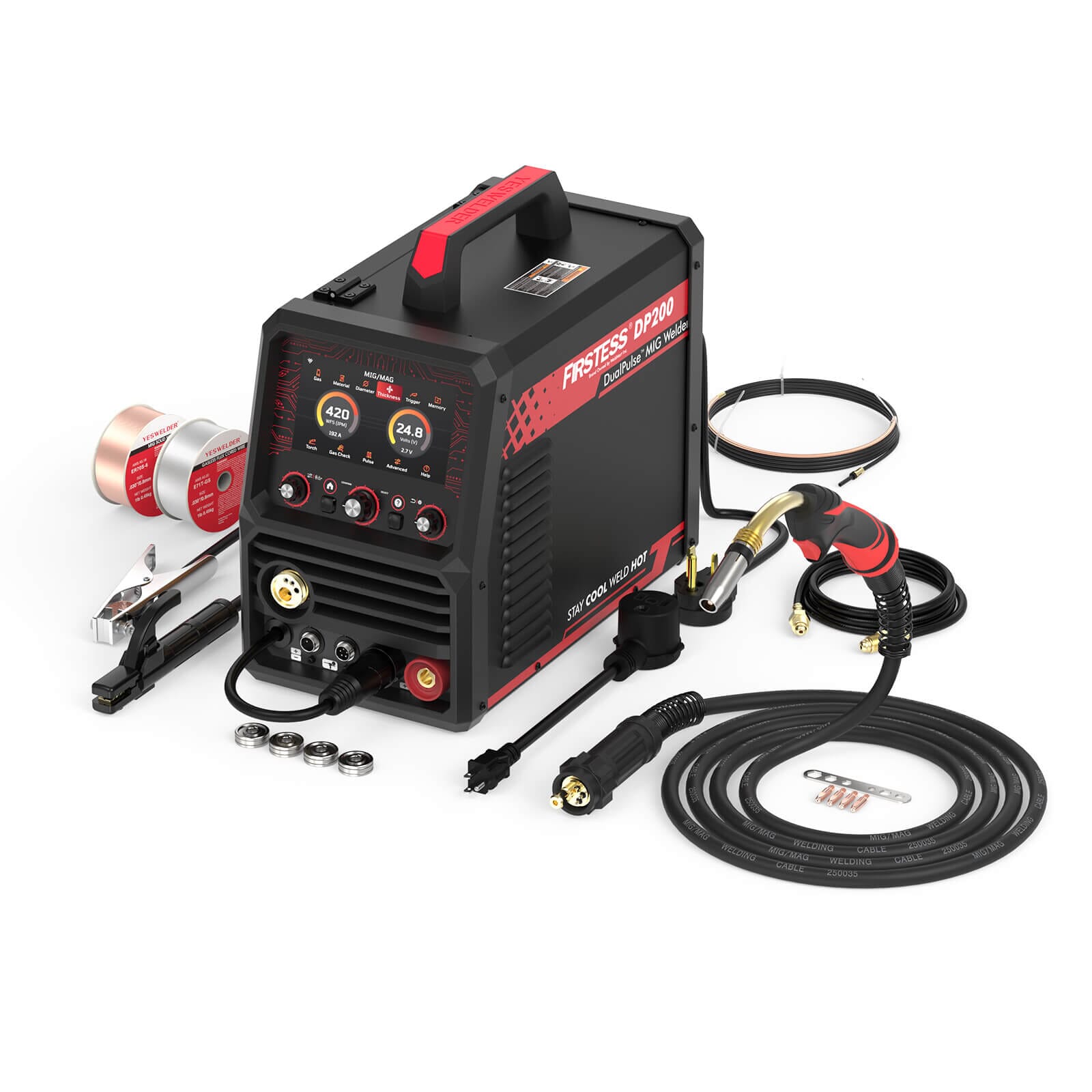 DP200 Dual pulse MIG welder