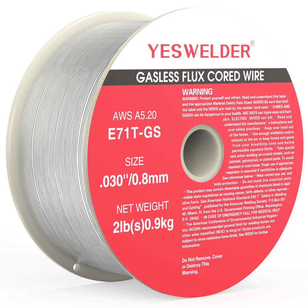 YES様 Flux Core Welding Wire, Carbon Steel E71TGS.035, 2-Pound Spool
