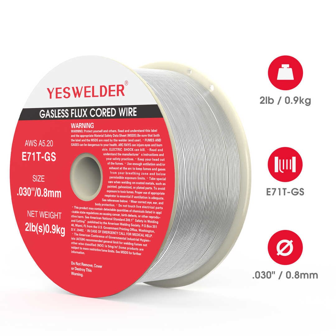 E71T-GS 0.030 In. X 2 Lbs. Steel Flux-Core Welding Wire - Foto 7