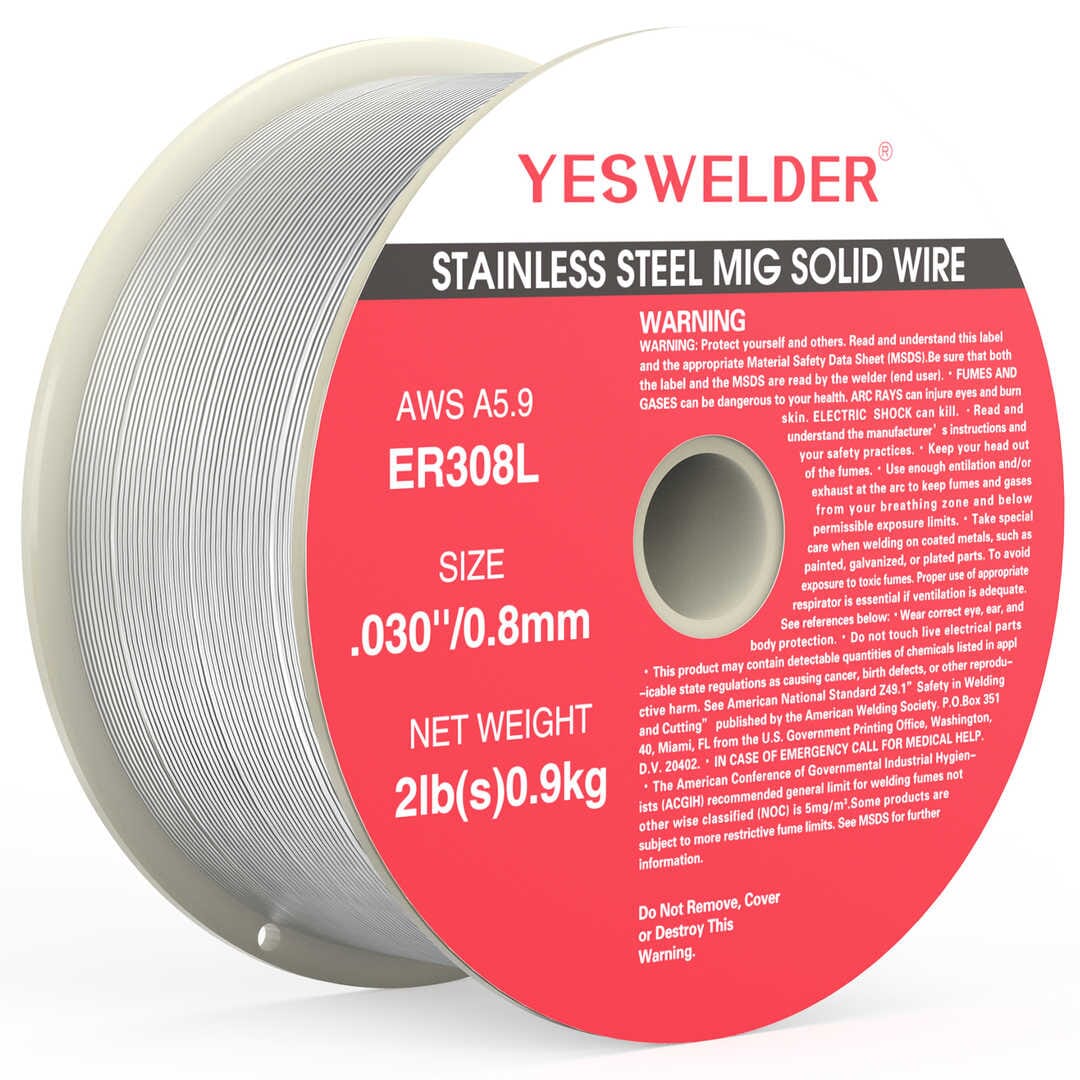 ER308L 2LB Spool Stainless Steel Solid MIG Welding Wire Hardware > Tool Accessories > Welding Wire YesWelder 0.030"