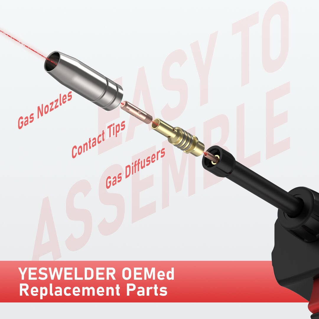 YESWELDER Spool Gun, 150 A, 10 FT Cable Fits Select Miller Welder, MIG Welding Equipment - Canada