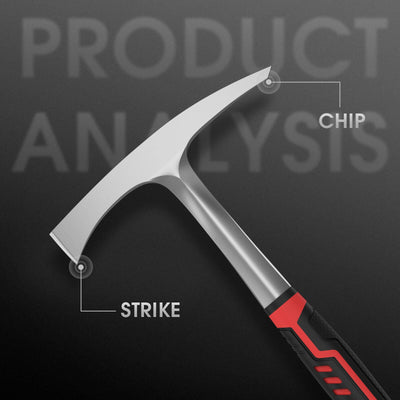 Welding Chipping Hammer 28oz – Carbon Steel Slag Removal Tool with Shock Reduction Grip for Welders Hardware > Tool Accessories > Welding Accessories YesWelder 