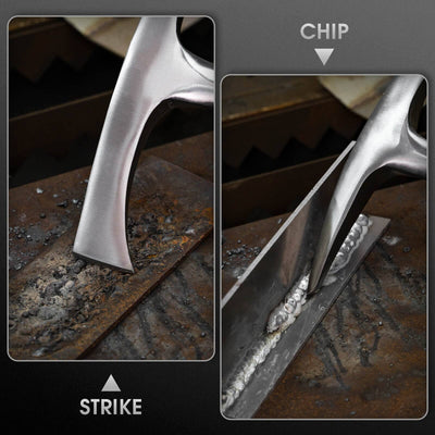 Welding Chipping Hammer 28oz – Carbon Steel Slag Removal Tool with Shock Reduction Grip for Welders Hardware > Tool Accessories > Welding Accessories YesWelder 