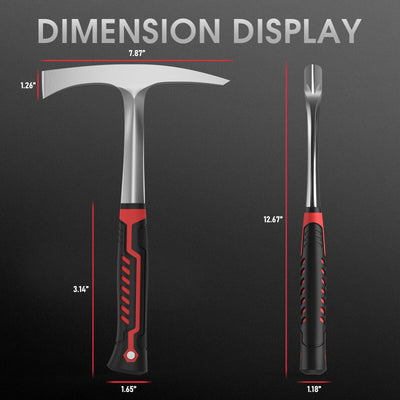 Welding Chipping Hammer 28oz – Carbon Steel Slag Removal Tool with Shock Reduction Grip for Welders Hardware > Tool Accessories > Welding Accessories YesWelder 