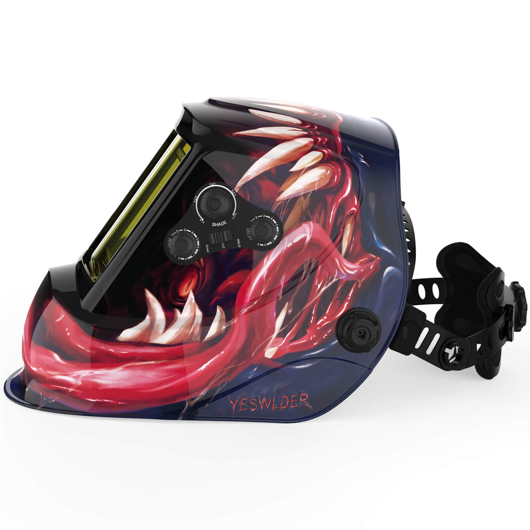 LYG-M800H-VM Venom Customize Graphic Auto-Darkening Welding Helmet