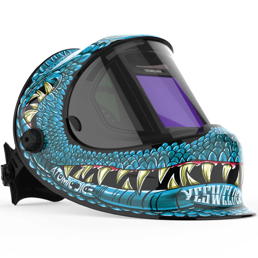 LYG-Q800D-SK Ellie J Customize Monster Graphic Auto-Darkening Welding Helmet