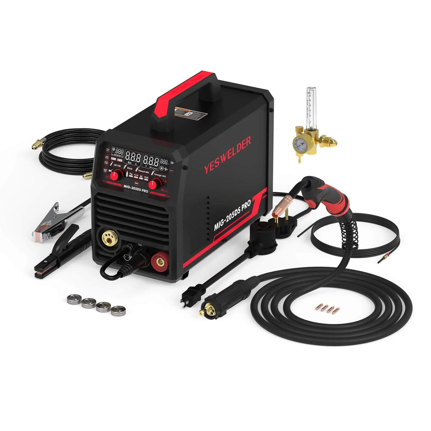 MIG-205DS-Pro Multi-Process MIG Aluminum Welder Hardware > Tools > Welders & Plasma Cutters YesWelder Welder+Regulator｜ Only $349.99 (Save $149.99) 