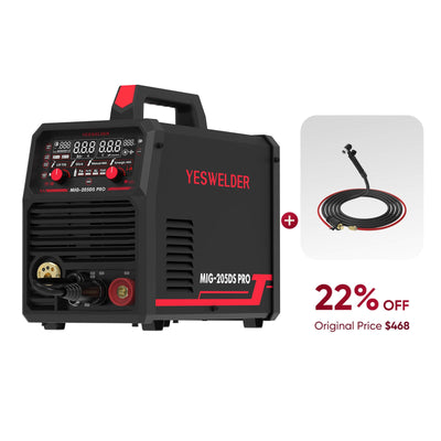 MIG-205DS-Pro Multi-Process MIG Aluminum Welder Hardware > Tools > Welders & Plasma Cutters YesWelder Welder+Lift TIG Torch | Only $365.04 (Save $102.96) 