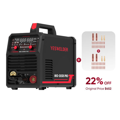 MIG-205DS-Pro Multi-Process MIG Aluminum Welder Hardware > Tools > Welders & Plasma Cutters YesWelder Welder+MIG Kits | Only $352.56 (Save $99.44) 