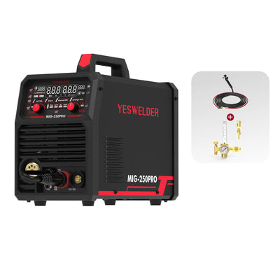 MIG-250PRO-DG 220V MIG Welder with Pulse Function, Digital Screen, and Spool Gun Compatibility Hardware > Tools > Welders & Plasma Cutters YesWelder Welder+TIG Bundle 
