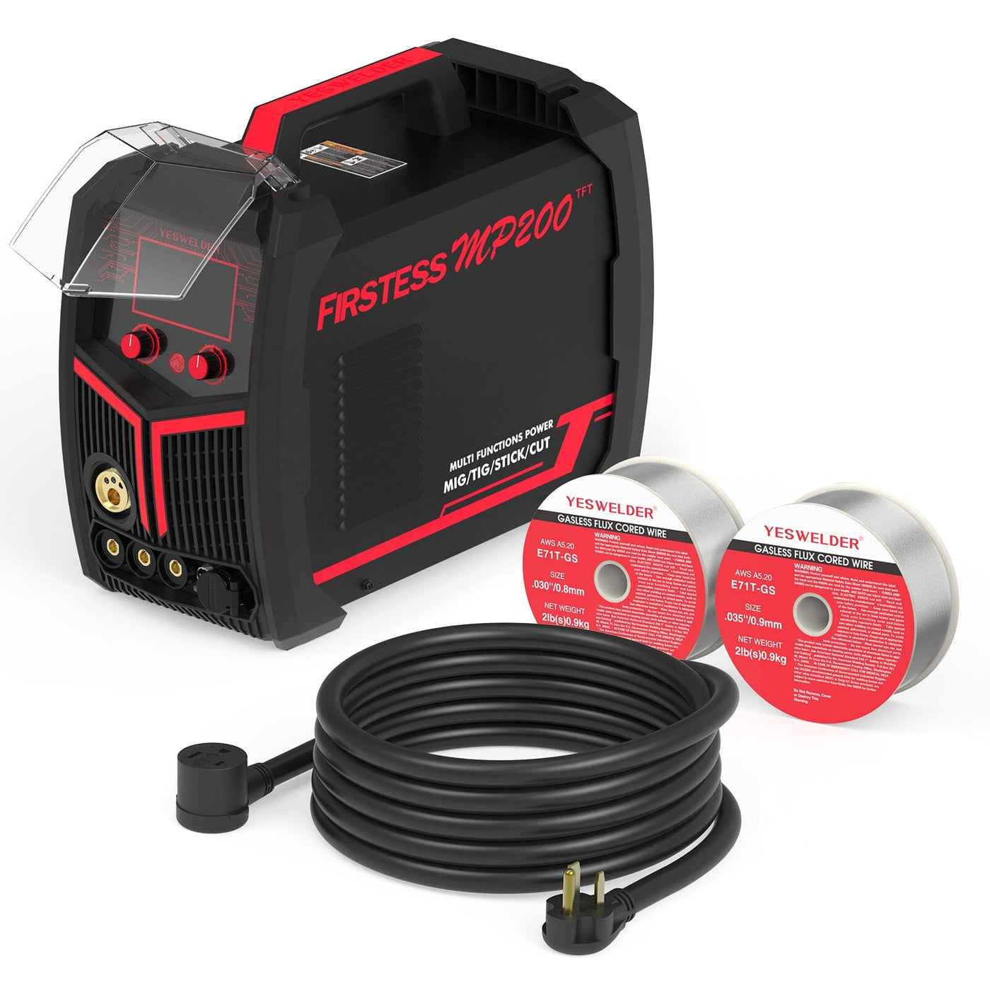 MP200 Welder+Extension Cord+Flux Wire