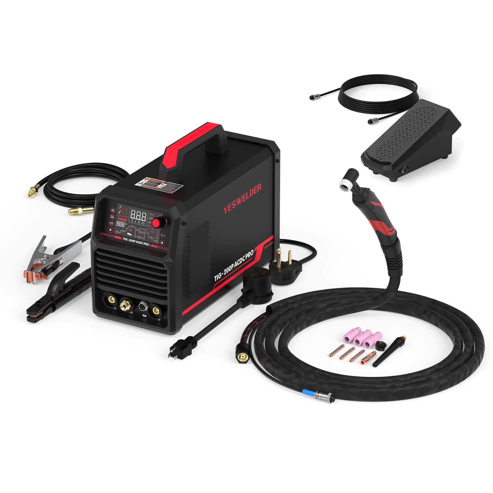 TIG-200P-ACDC-PRO AC/DC Aluminum TIG Welder – YesWelder