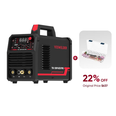 TIG-200P-ACDC-PRO AC/DC Aluminum TIG Welder Hardware > Tools > Welders & Plasma Cutters YesWelder Welder+TIG Kits Only$496.86 (Save $140.14) 