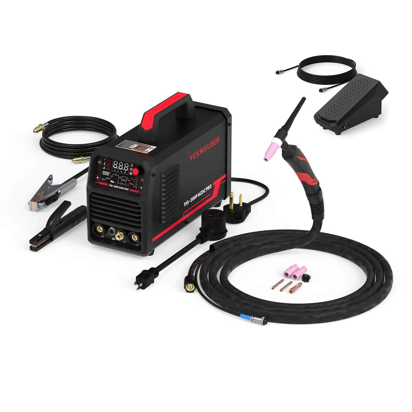 TIG-200P-ACDC-PRO AC/DC Aluminum TIG Welder