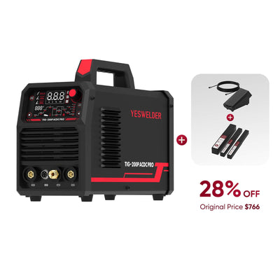 TIG-200P-ACDC-PRO AC/DC Aluminum TIG Welder +tig bundle