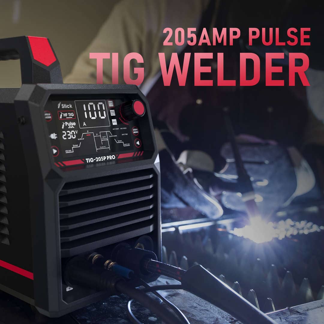 TIG-205P-PRO Pulse TIG Welder Stick/DC TIG/Pulse TIG 3 In 1 TIG Welder Hardware > Tools > Welders & Plasma Cutters YesWelder 