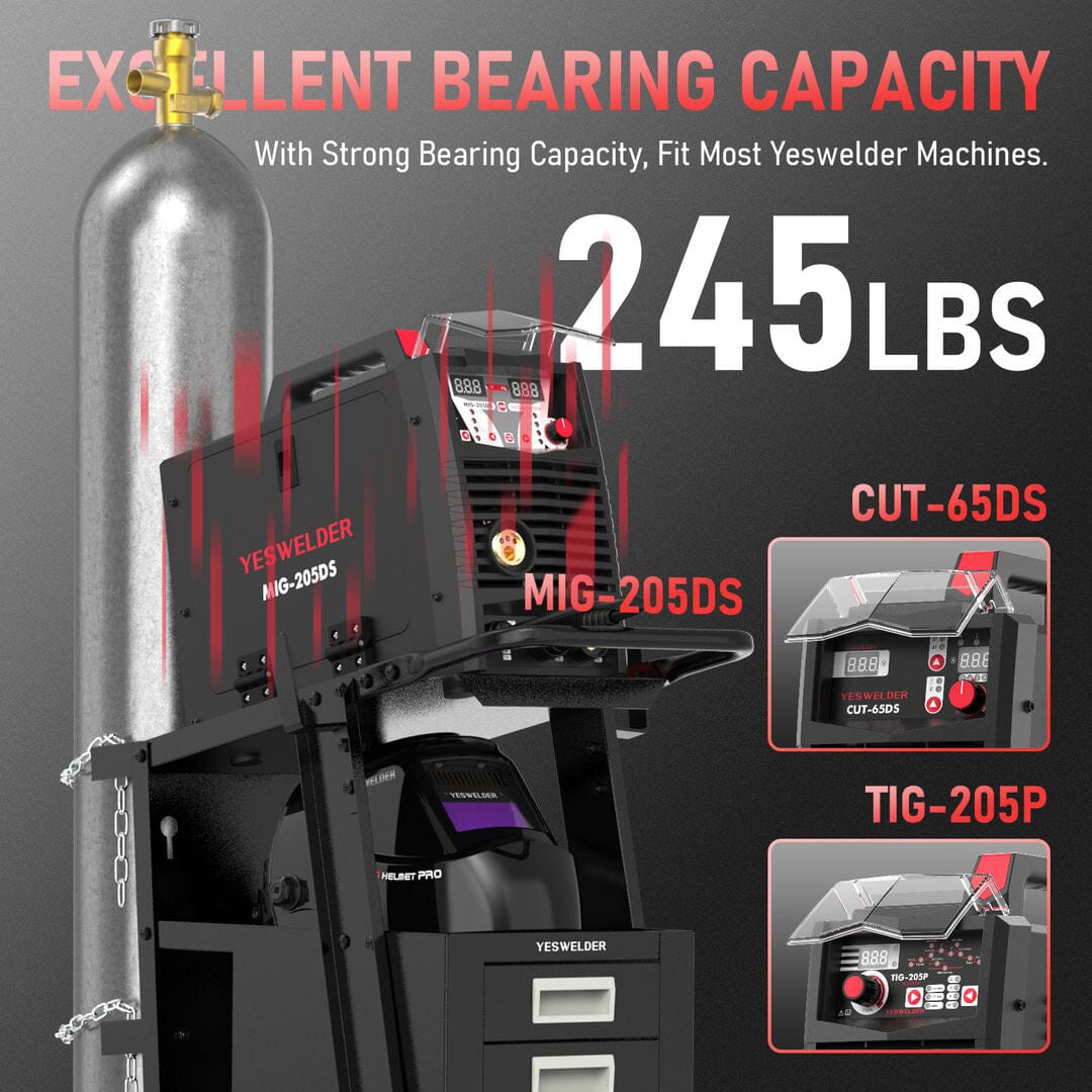 Heavy-Duty 360° Rolling Welding Cart