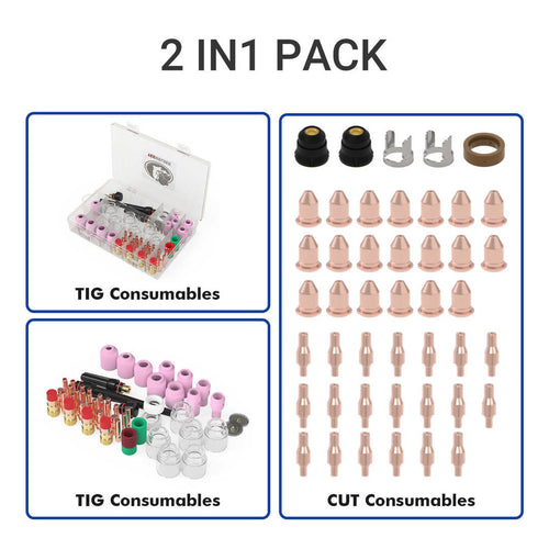 YesWelder CT4571 2 in 1 Consumables Packs Welding & Cutting Consumables Hardware > Tool Accessories > Cutting Consumables YesWelder 