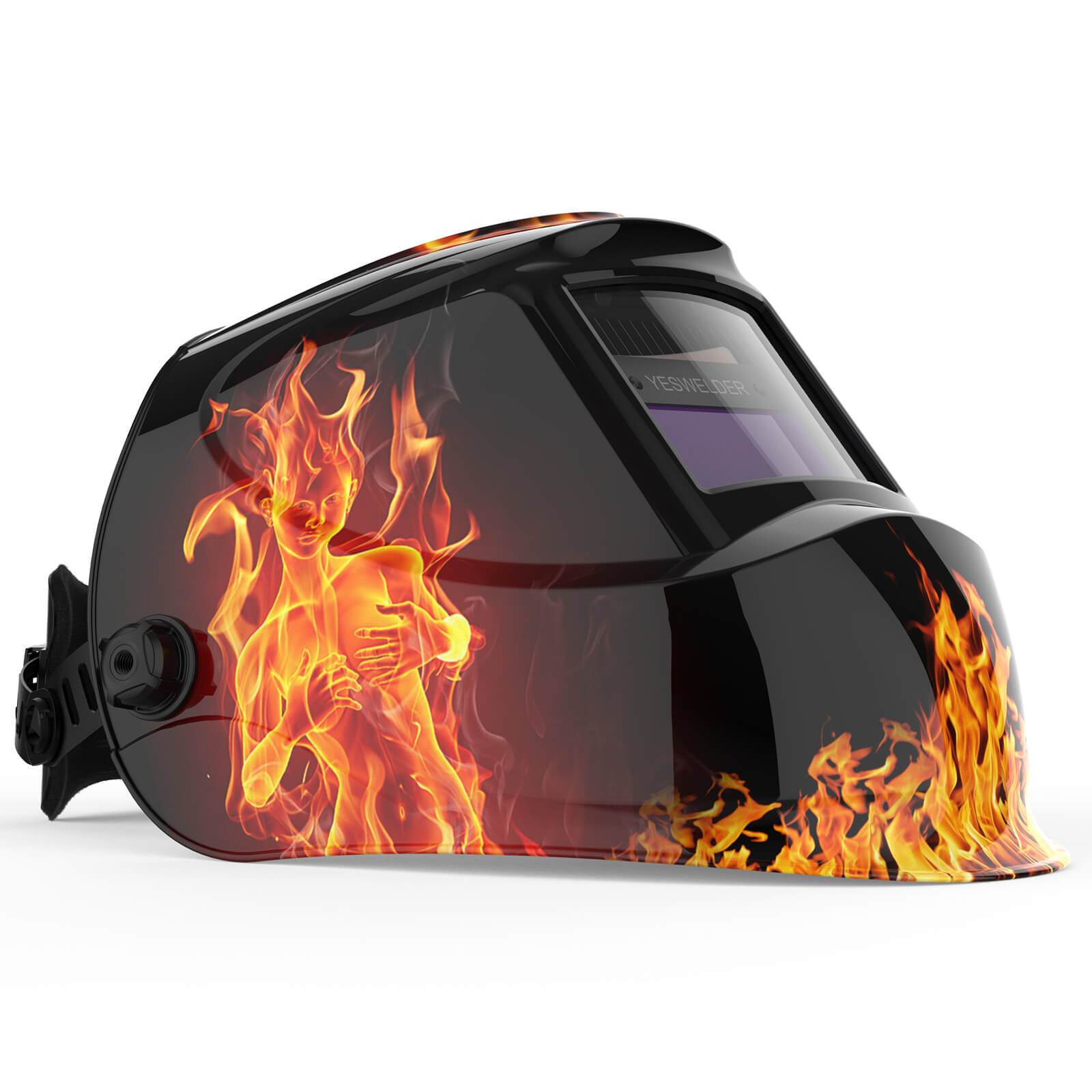 Solar-Power Auto-Darken Welding Helmet L5500-B – YesWelder