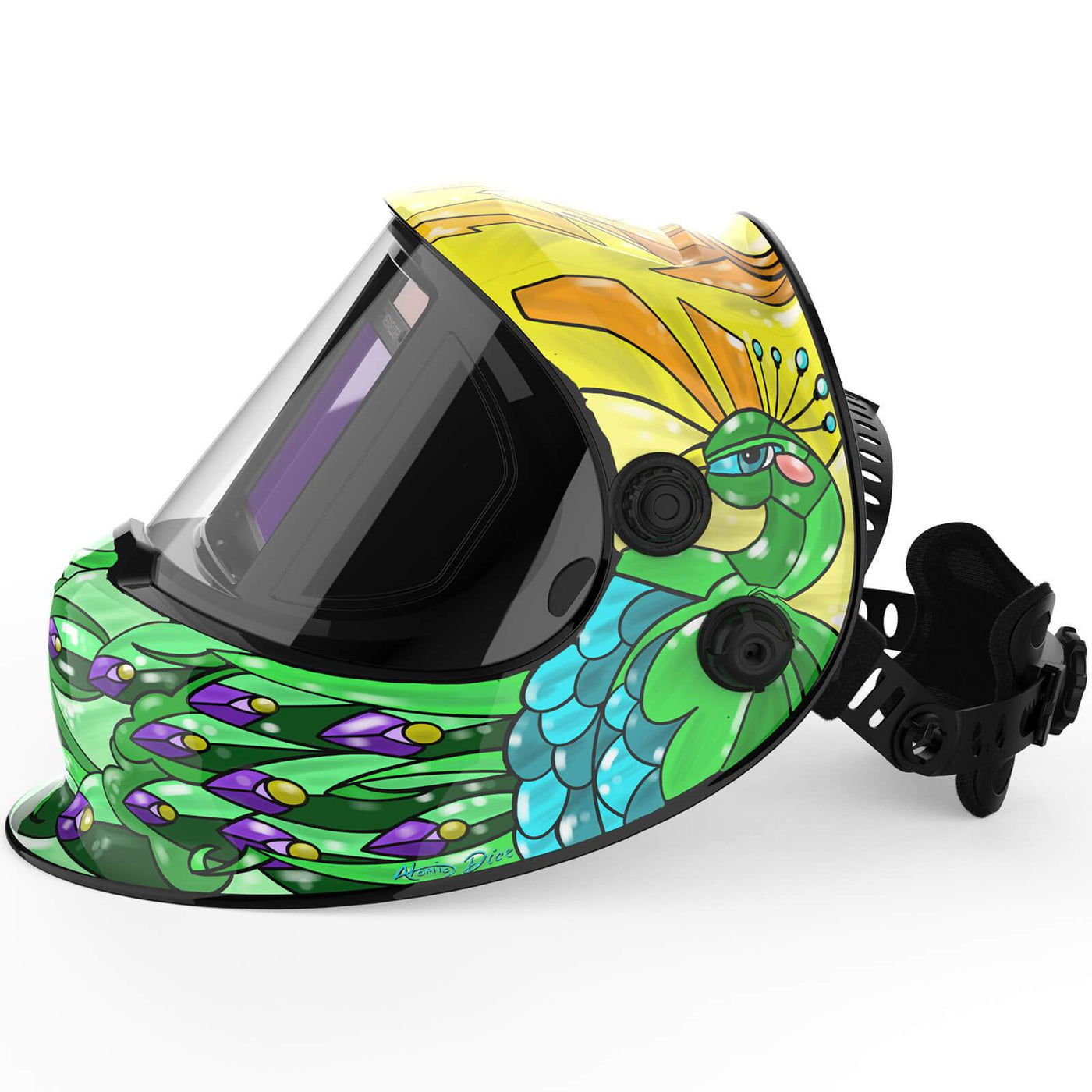 LYG-Q800D-PC Shattered Sunrise Customize Graphic Auto-Darkening Welding Helmet