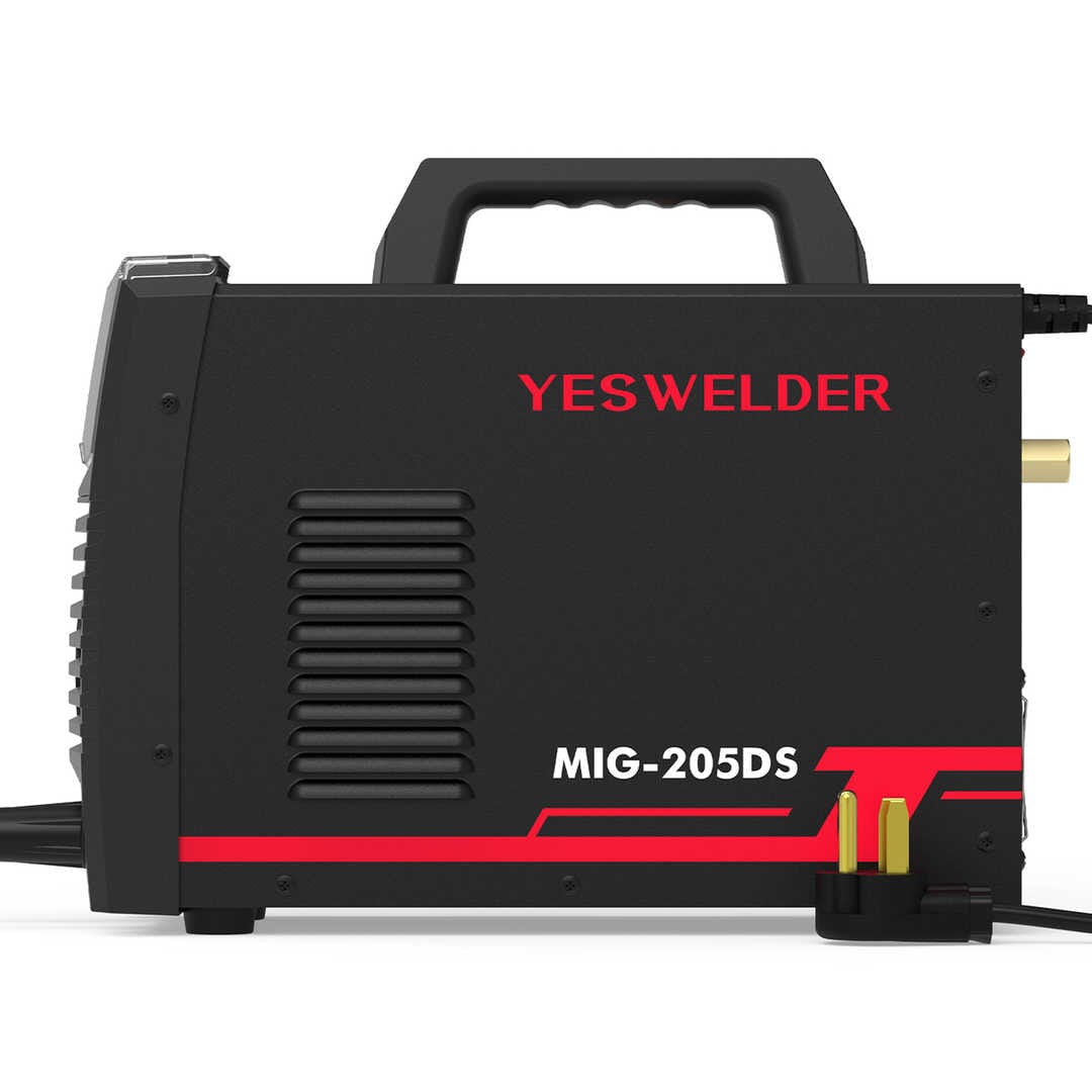 YESWELDER Soldador digital MIG-205DS MIG, 200Amp 110/220V de doble voltaje,  máquina de soldadura MIG sin gas MIG/elevación TIG/ARC 3 en 1 soldador MIG