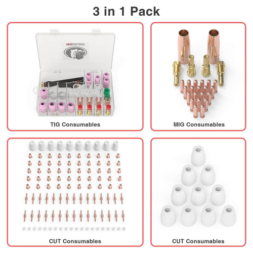 3 in 1 Consumables Packs for Welding Cutting | MP200 Accessories Hardware > Tool Accessories > Cutting Consumables YesWelder 