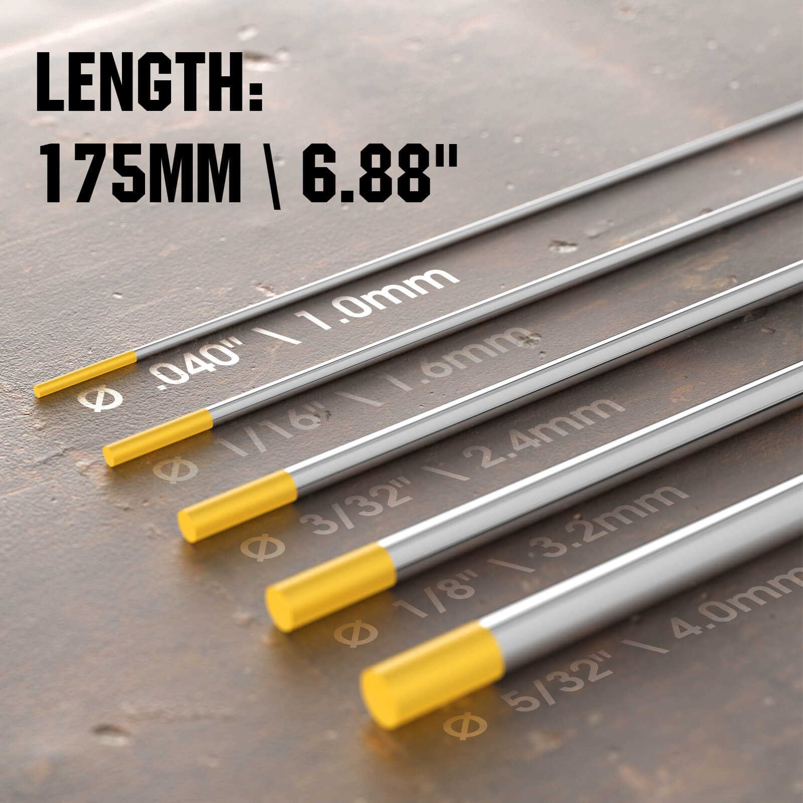Electrodes, WL Welding Rod WL Lanthanum Tig Welding Tungsten in Diameter1.6mm We Electrodes, WL Welding Rod WL Lanthanum Tig Welding Tungsten in Diameter1.6mm We